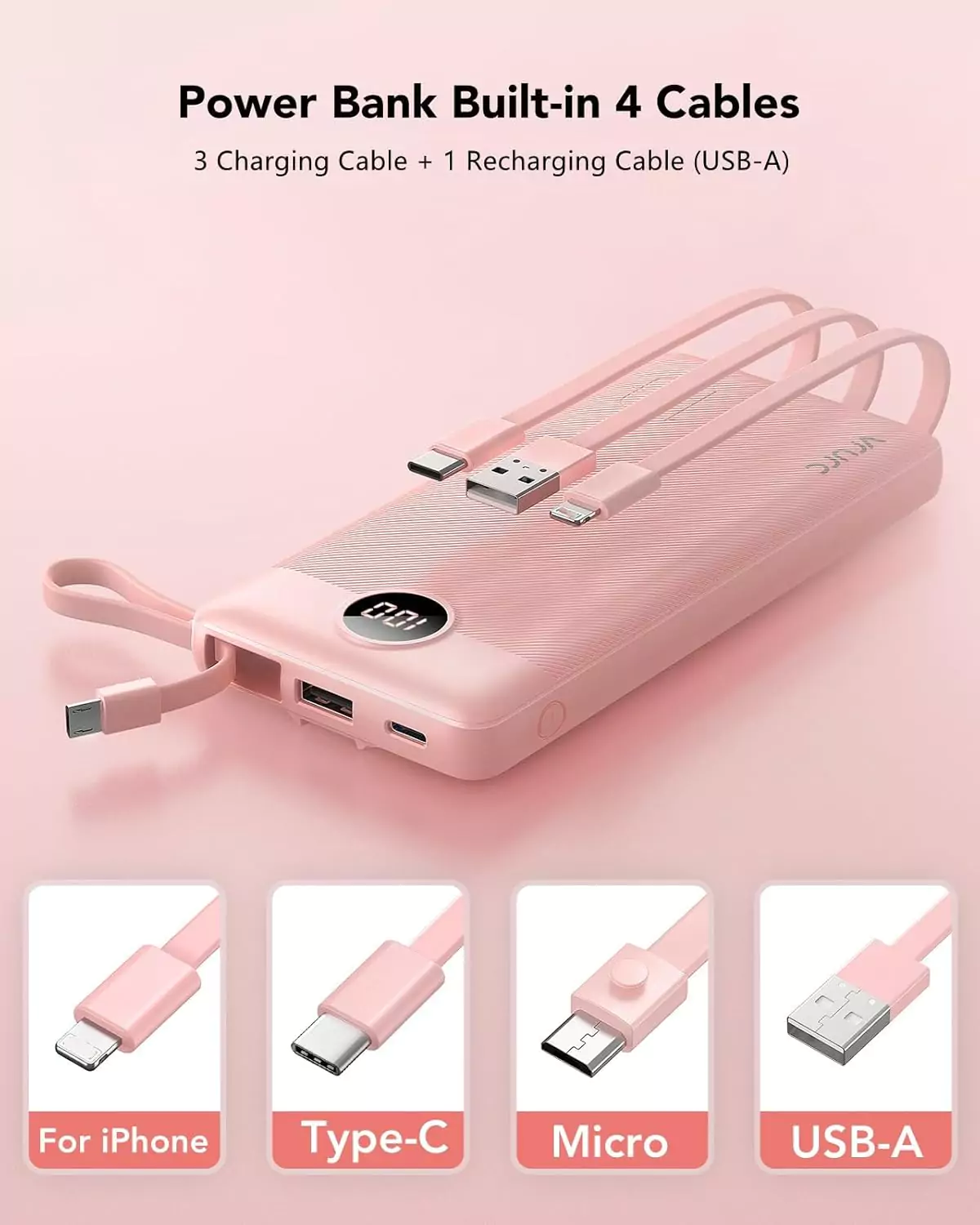 VRURC 10000mAh Portable Charger